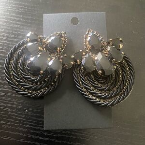 Black and Gold earrings